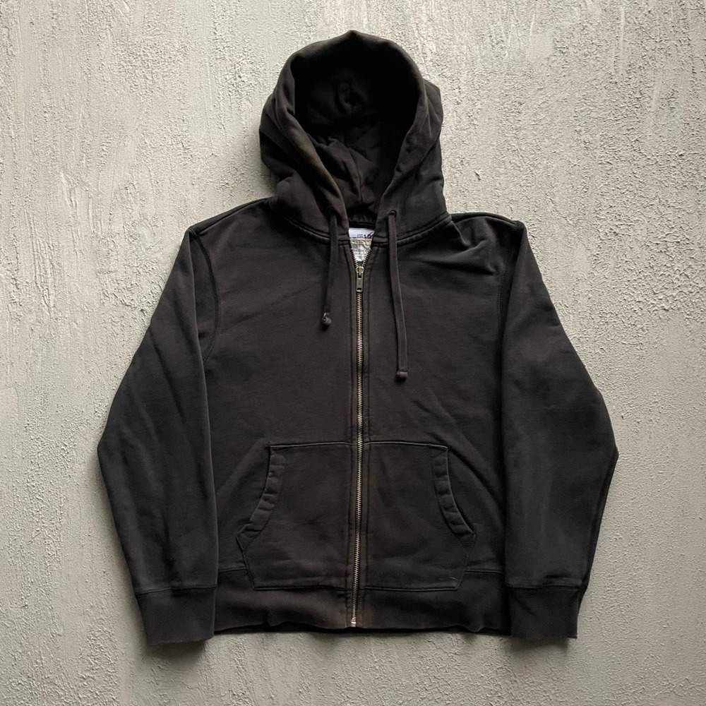 Vintage Gap blank Full Zip Hoodie Men Medium Black 2000s